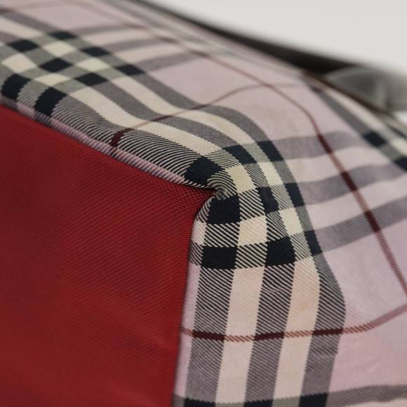 BURBERRY Nova Check Hand Bag Nylon Beige Auth ar8988 - Picture 16 of 16